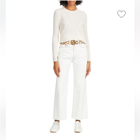 Valentino by Mario Valentino Justine Monogram Print Leather Belt - Picture 2 of 6